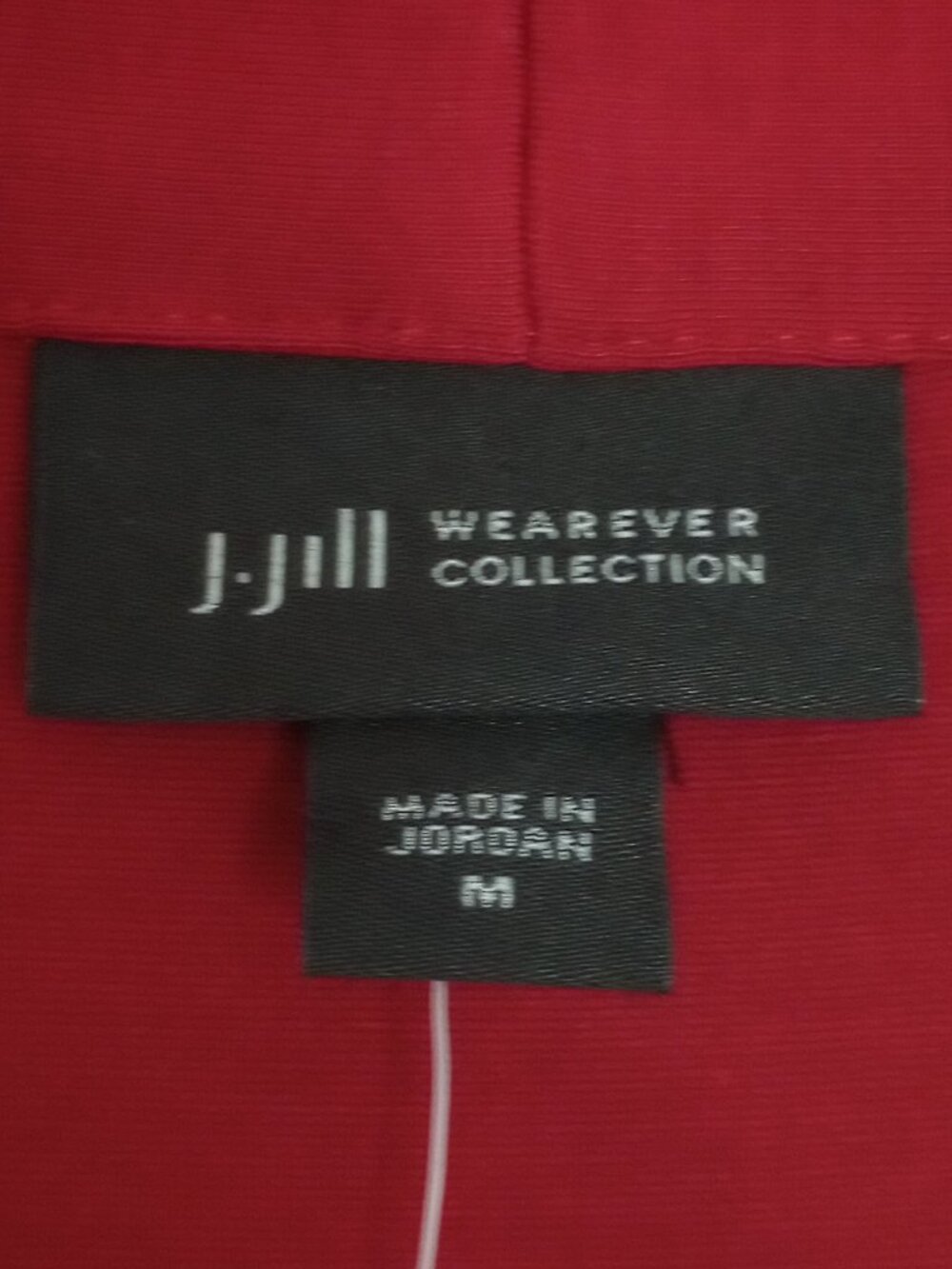 J. Jill Wearever Cherrywine V-neck Long Sleeve Fit-and-Flare Midi Dress - Picture 5 of 12